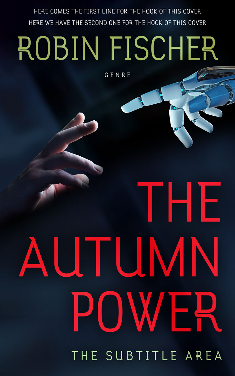 2D view of Premade Science Fiction Book Cover - Ebony