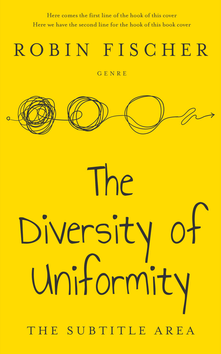 2D view of Premade Self-Improvement & Self-Help Book Cover - School Bus Yellow