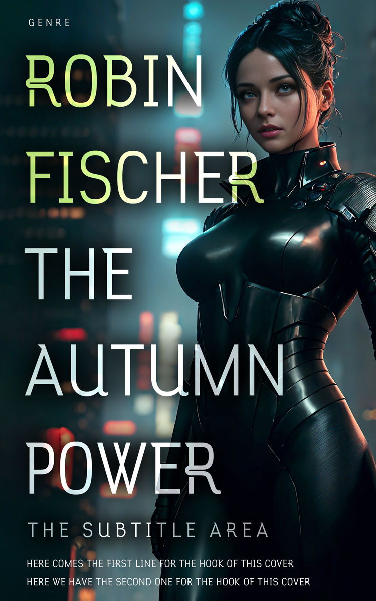 2D view of Premade Science Fiction Book Cover - Bunker