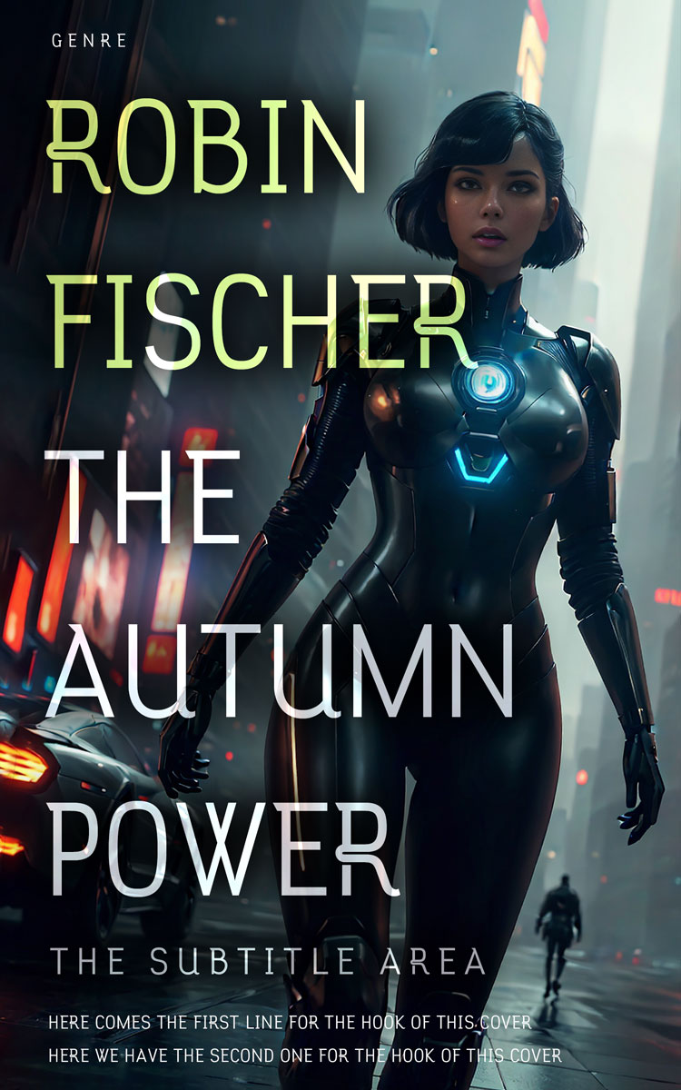 2D view of Premade Science Fiction Book Cover - Mirage