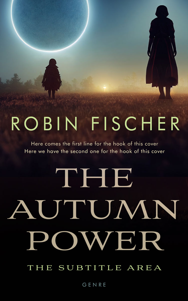 2D view of Premade Horror Book Cover - Thunder