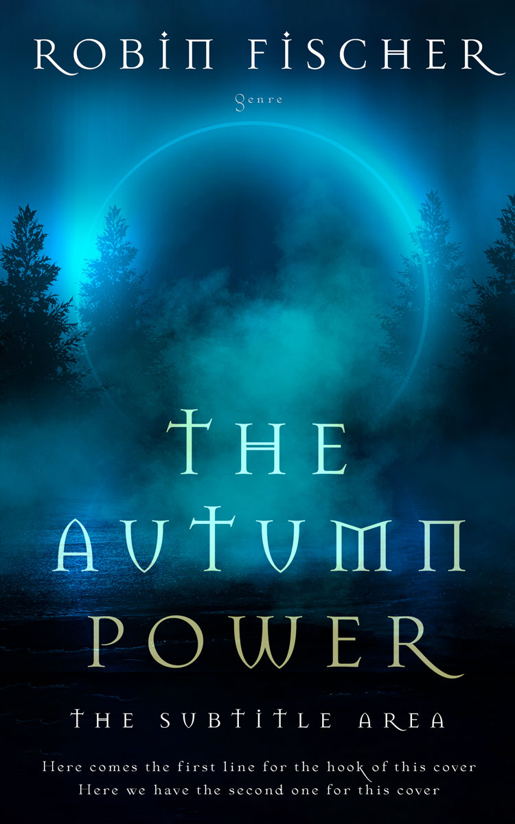 2D view of Premade Fantasy Book Cover - Tangaroa