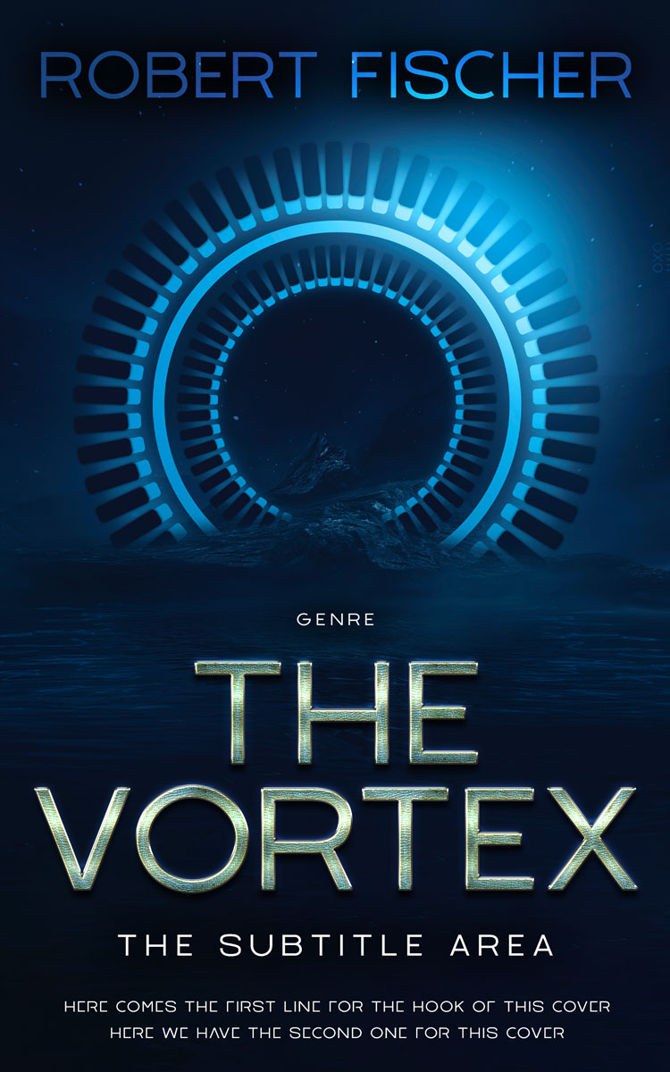 2D view of Premade Science Fiction Book Cover - Black Pearl