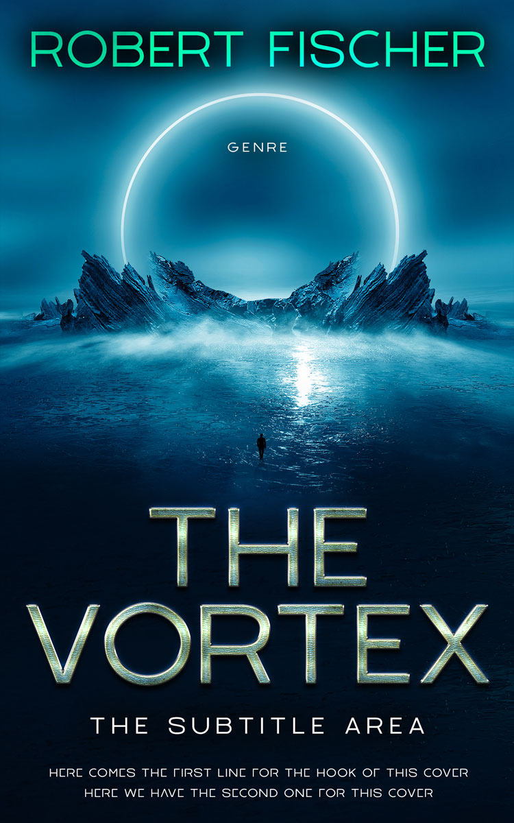 2D view of Premade Science Fiction Book Cover - Black Pearl