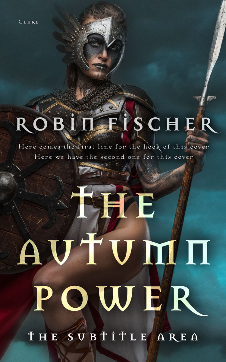 2D view of Premade Fantasy Book Cover - Outer Space