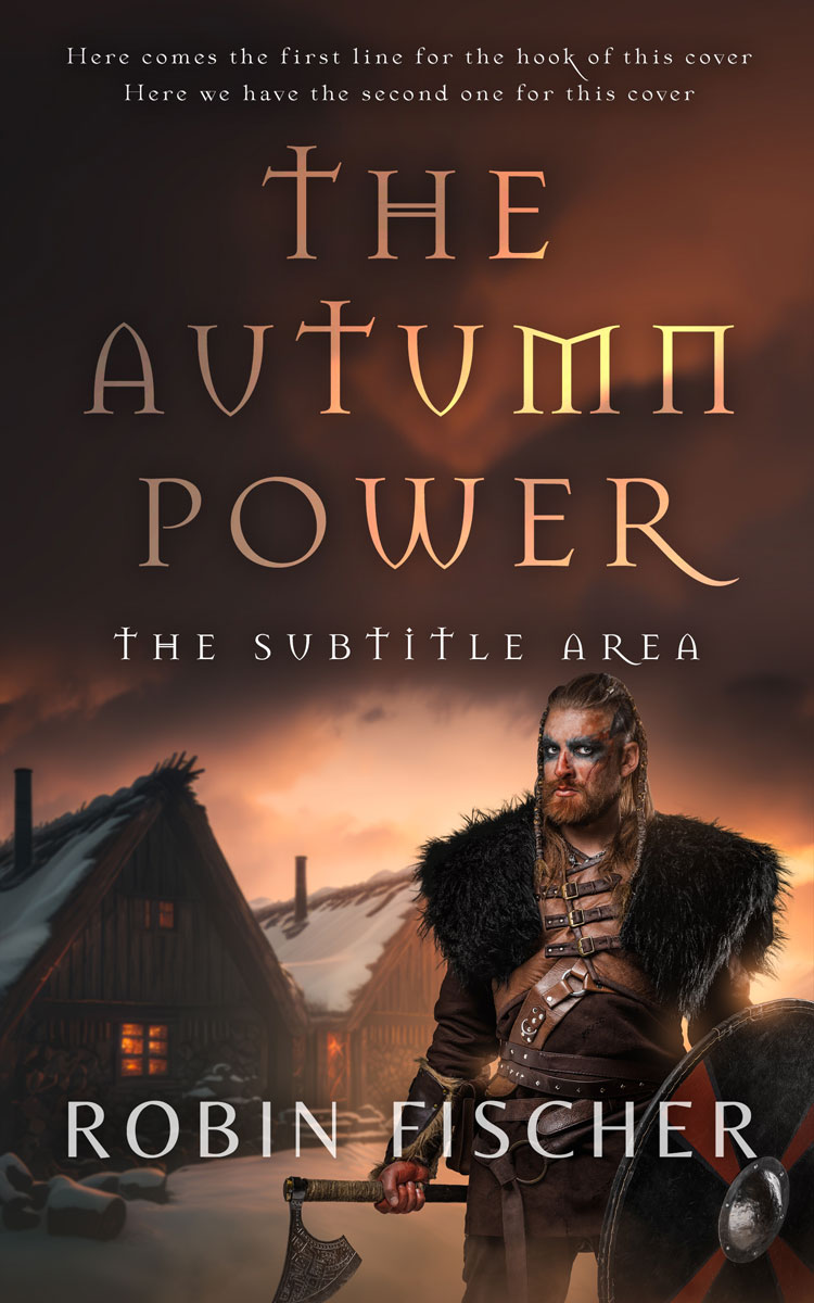 2D view of Premade Historical Book Cover - Cocoa Brown