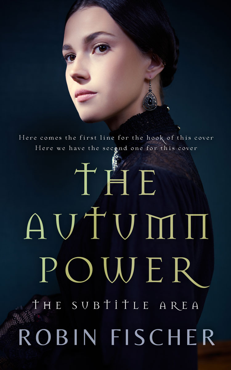 2D view of Premade Romance Book Cover - Ebony