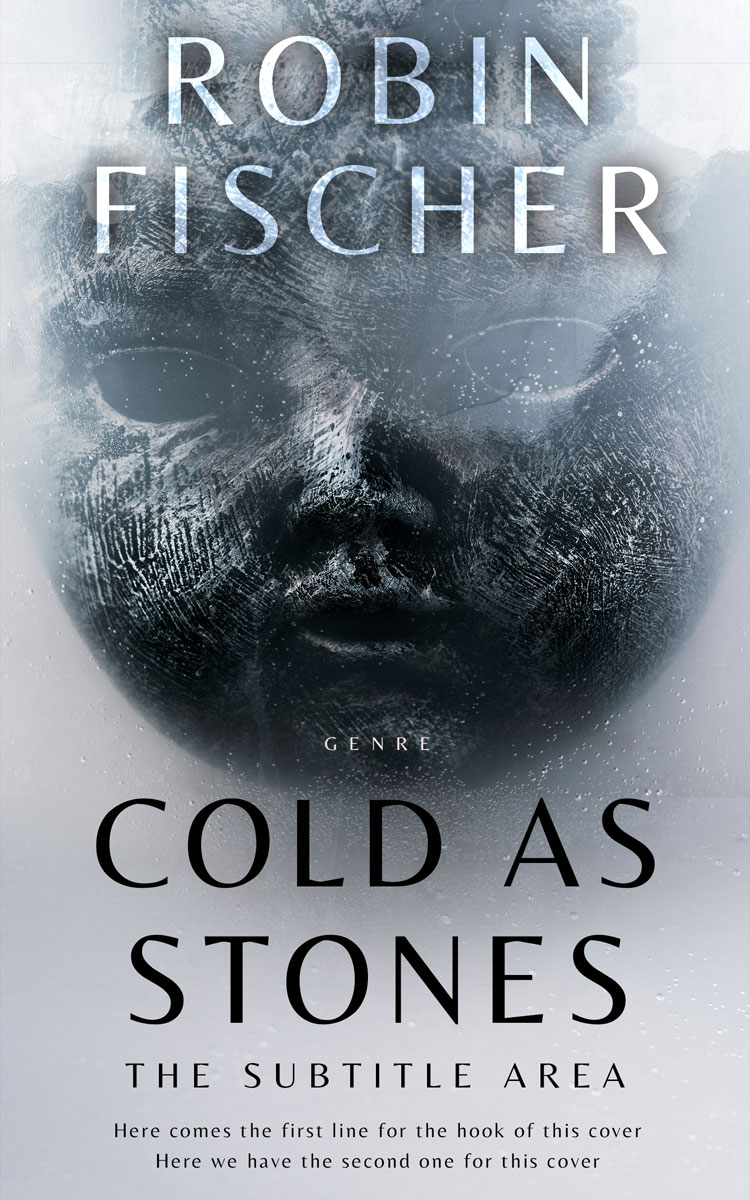 2D view of Premade Mystery & Thriller & Suspense Book Cover - French Gray