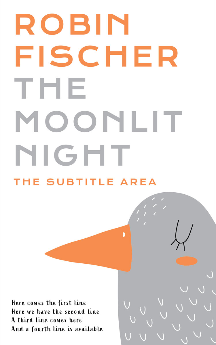 2D view of Premade Children's Book Cover - Silver