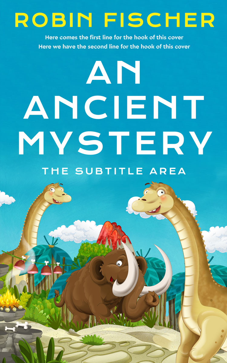 2D view of Premade Children's Book Cover - Straw