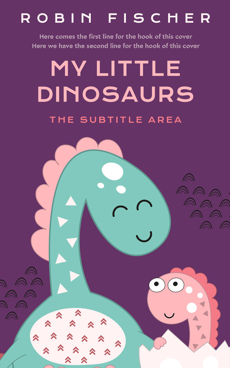 2D view of Premade Children's Book Cover - Cosmic