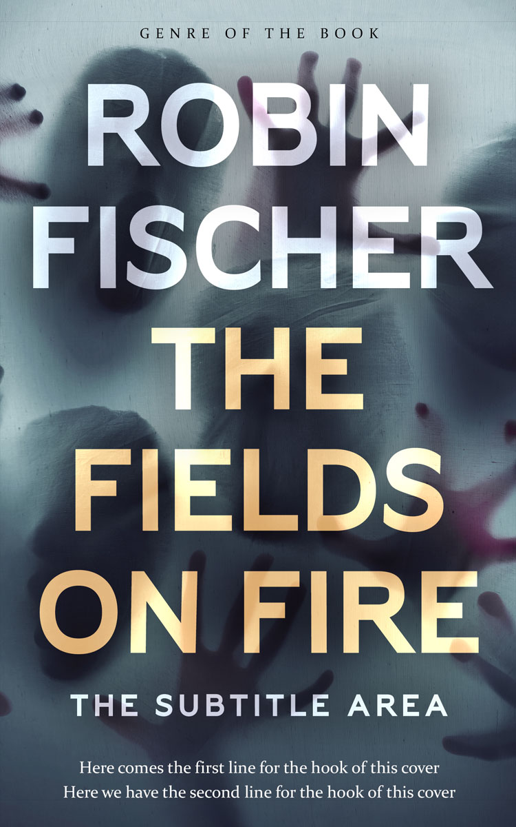 2D view of Premade Mystery & Thriller & Suspense Book Cover - Bright Gray