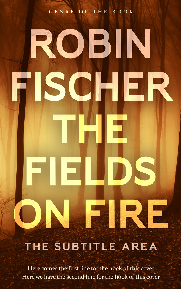 2D view of Premade Mystery & Thriller & Suspense Book Cover - Flax