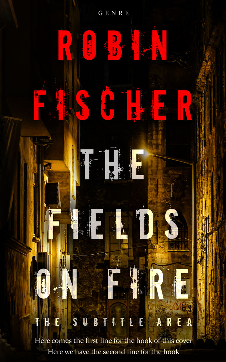 2D view of Premade Horror Book Cover - Raw Sienna