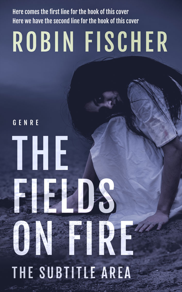 2D view of Premade Horror Book Cover - Martinique