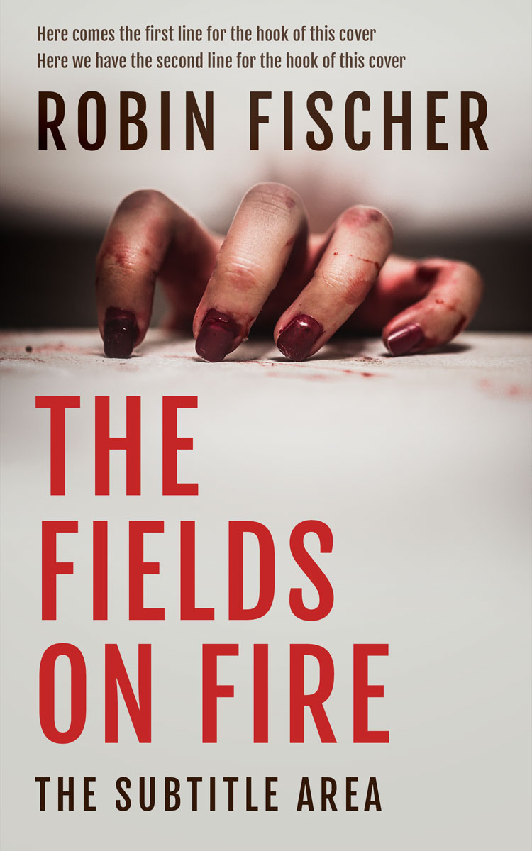 2D view of Premade Mystery & Thriller & Suspense Book Cover - Swirl