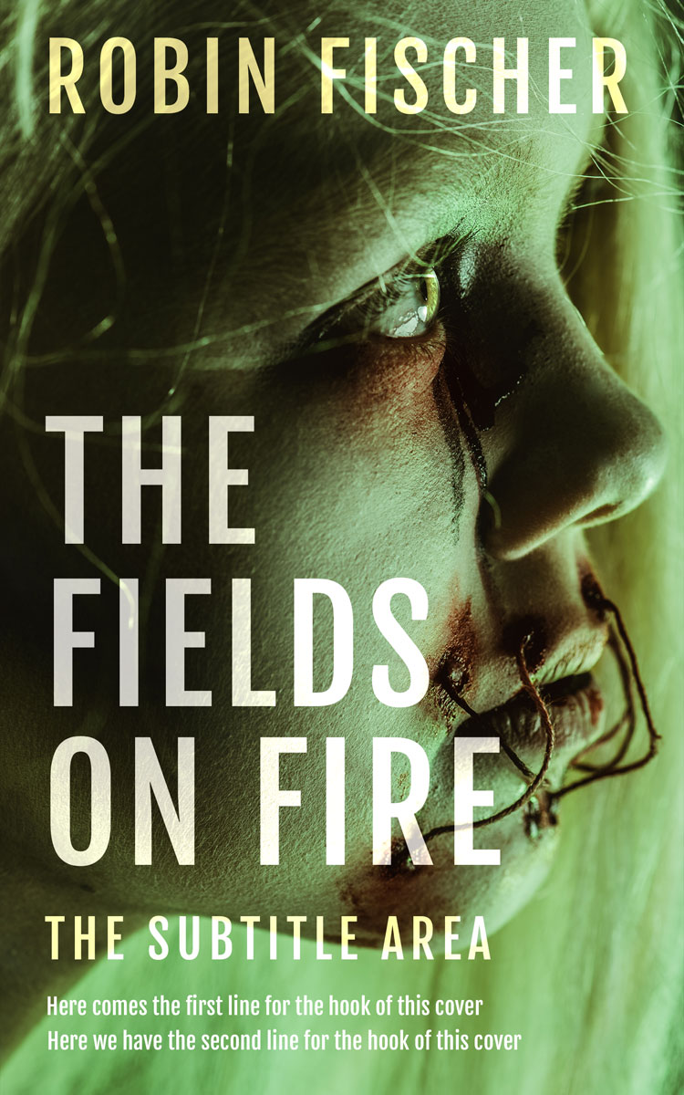 2D view of Premade Horror Book Cover - Black Olive