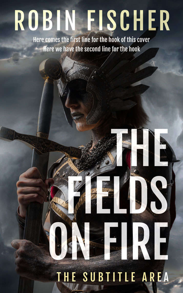 2D view of Premade Fantasy Book Cover - Shark