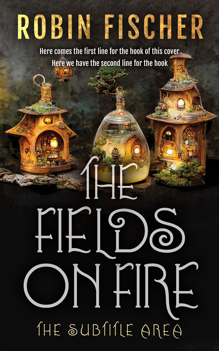 2D view of Premade Teen & Young Adult Book Cover - Tan