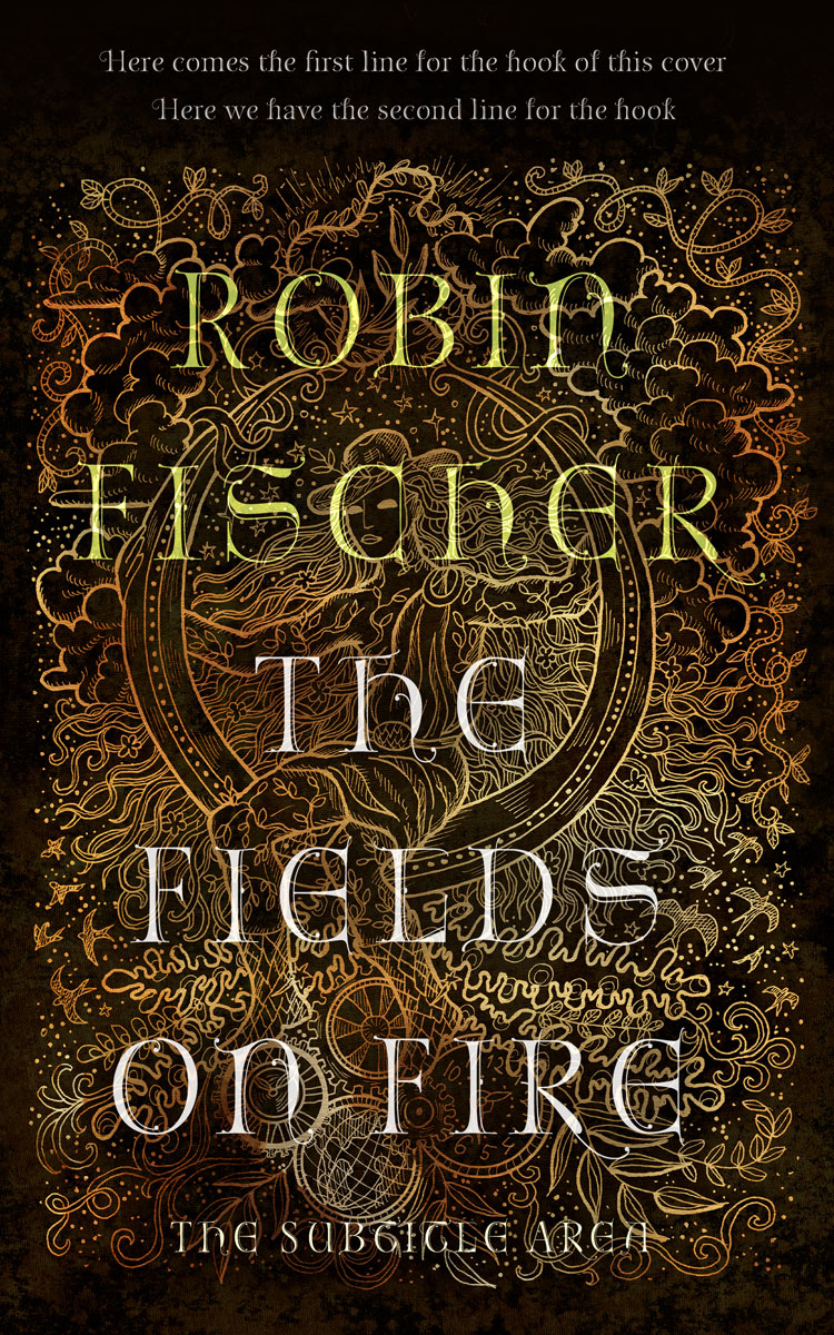 2D view of Premade Fantasy Book Cover - Crowshead