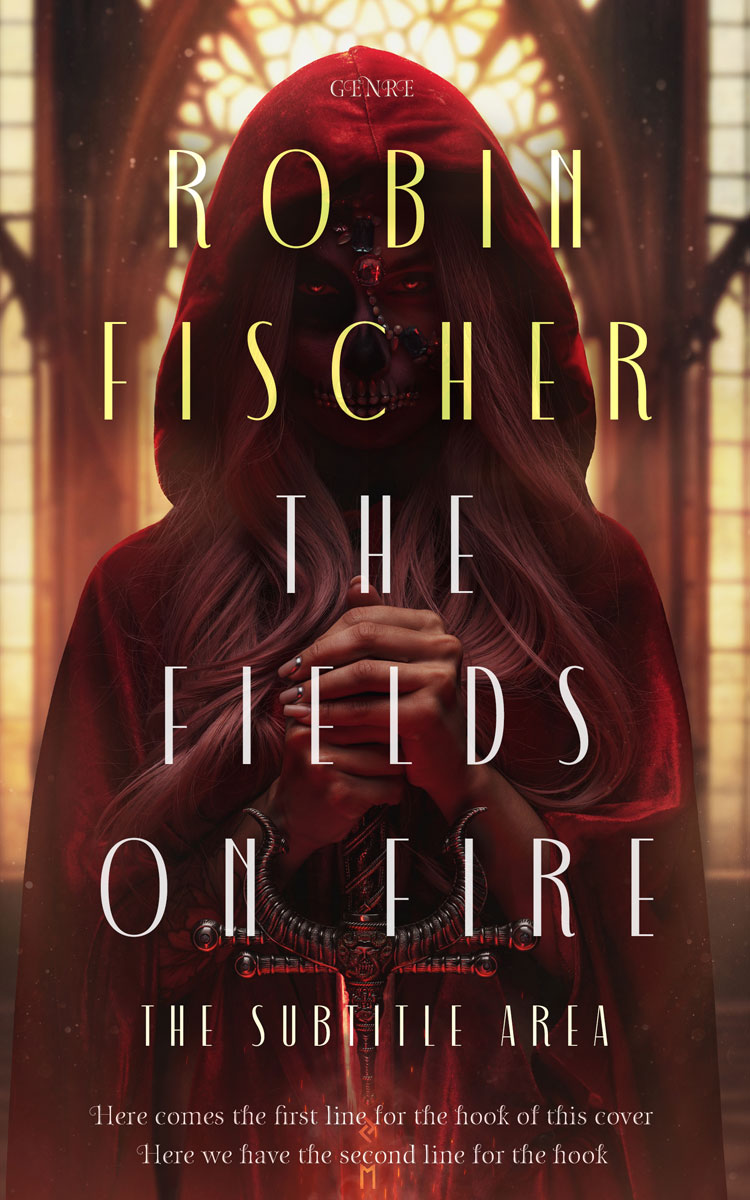 2D view of Premade Fantasy Book Cover - Tamarind