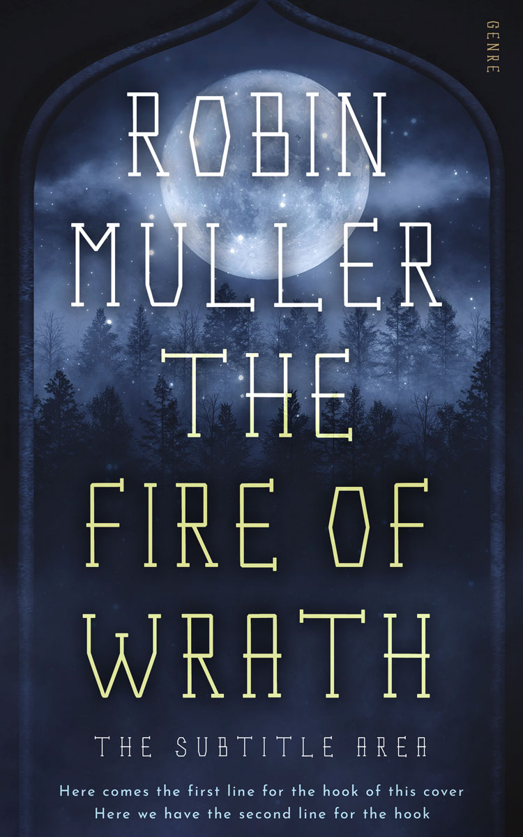 2D view of Premade Mystery & Thriller & Suspense Book Cover - Ebony Clay