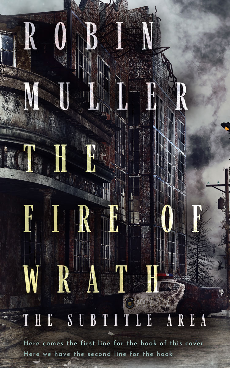 2D view of Premade Apocalyptica Book Cover - Thunder