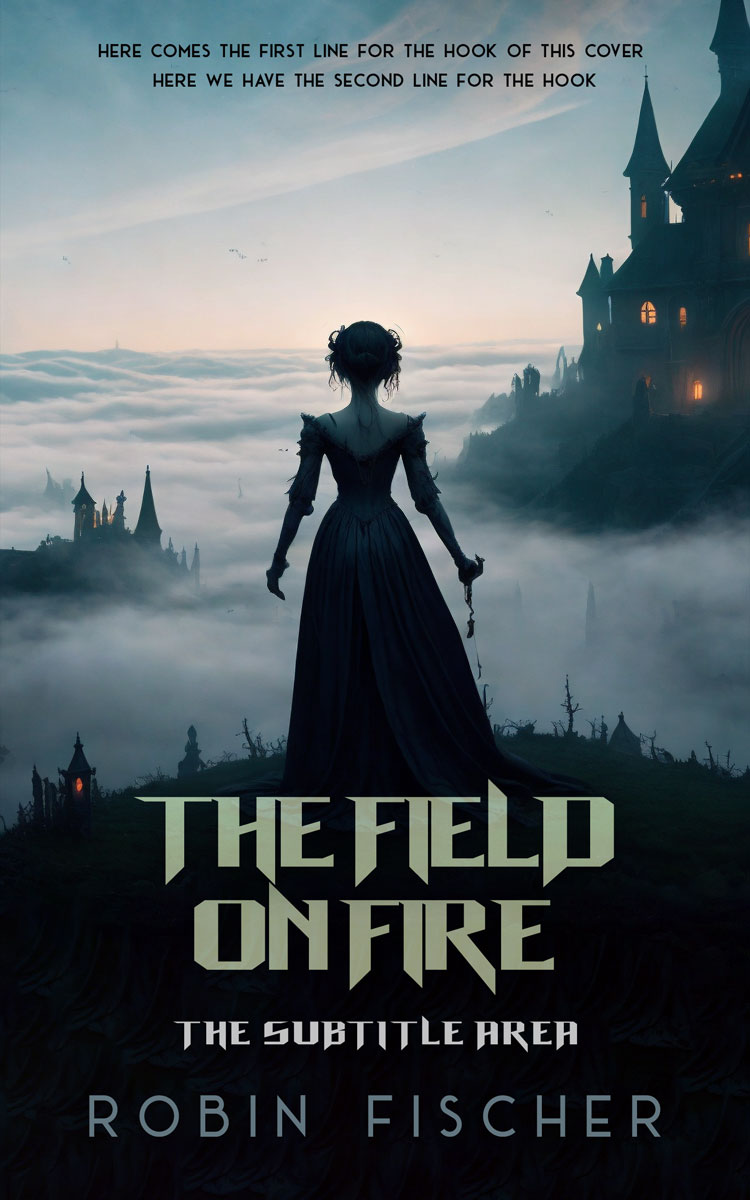 2D view of Premade Horror Book Cover - Cloud