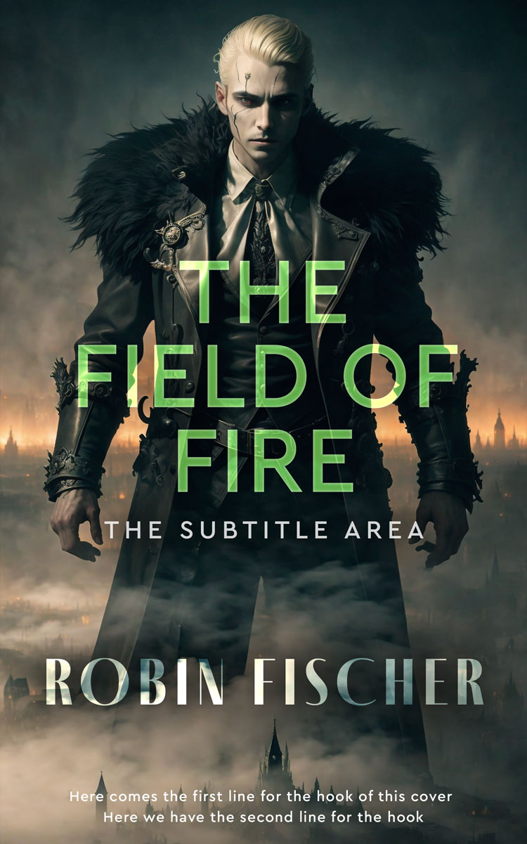 2D view of Premade Horror Book Cover - Outer Space