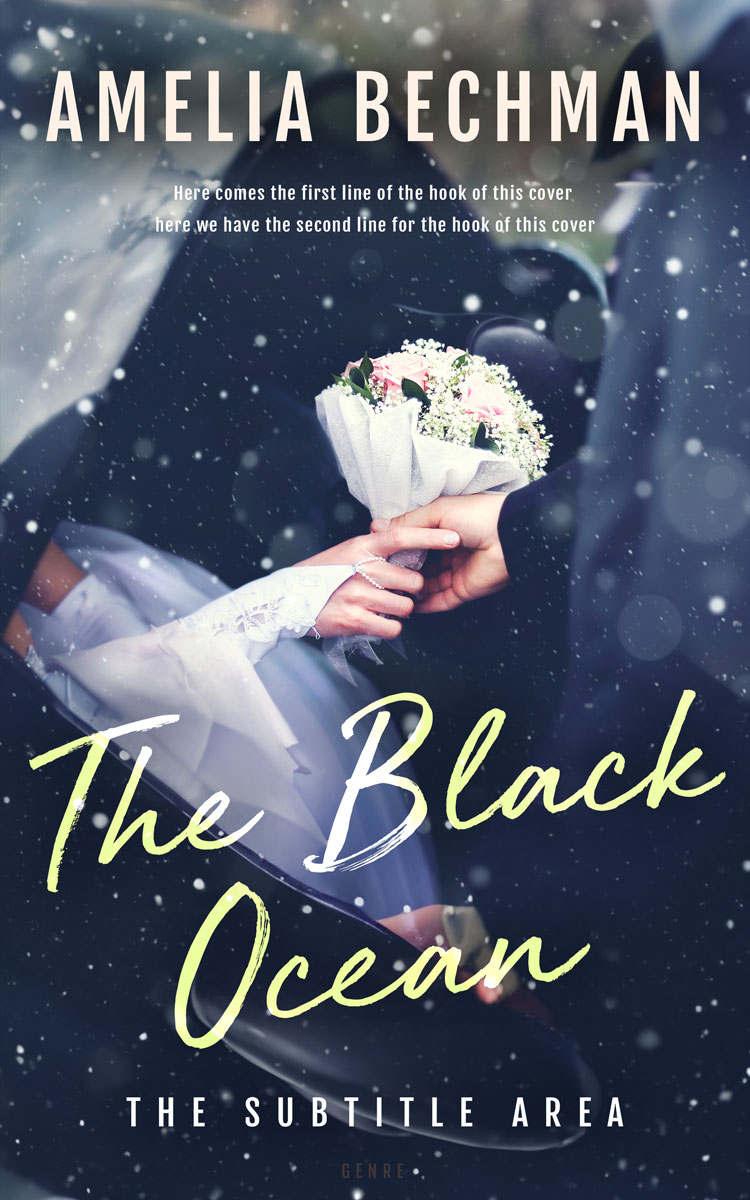 2D view of Premade Romance Book Cover - Ebony Clay