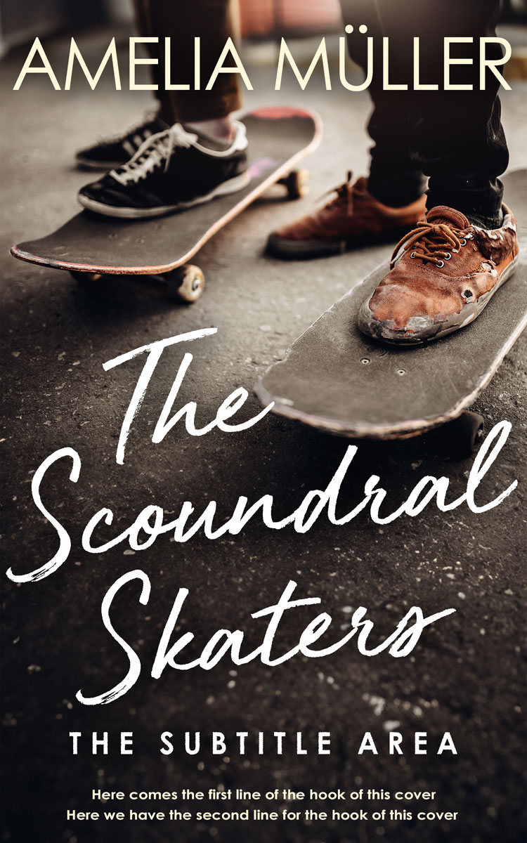 2D view of Premade Teen & Young Adult Book Cover - Cocoa Brown