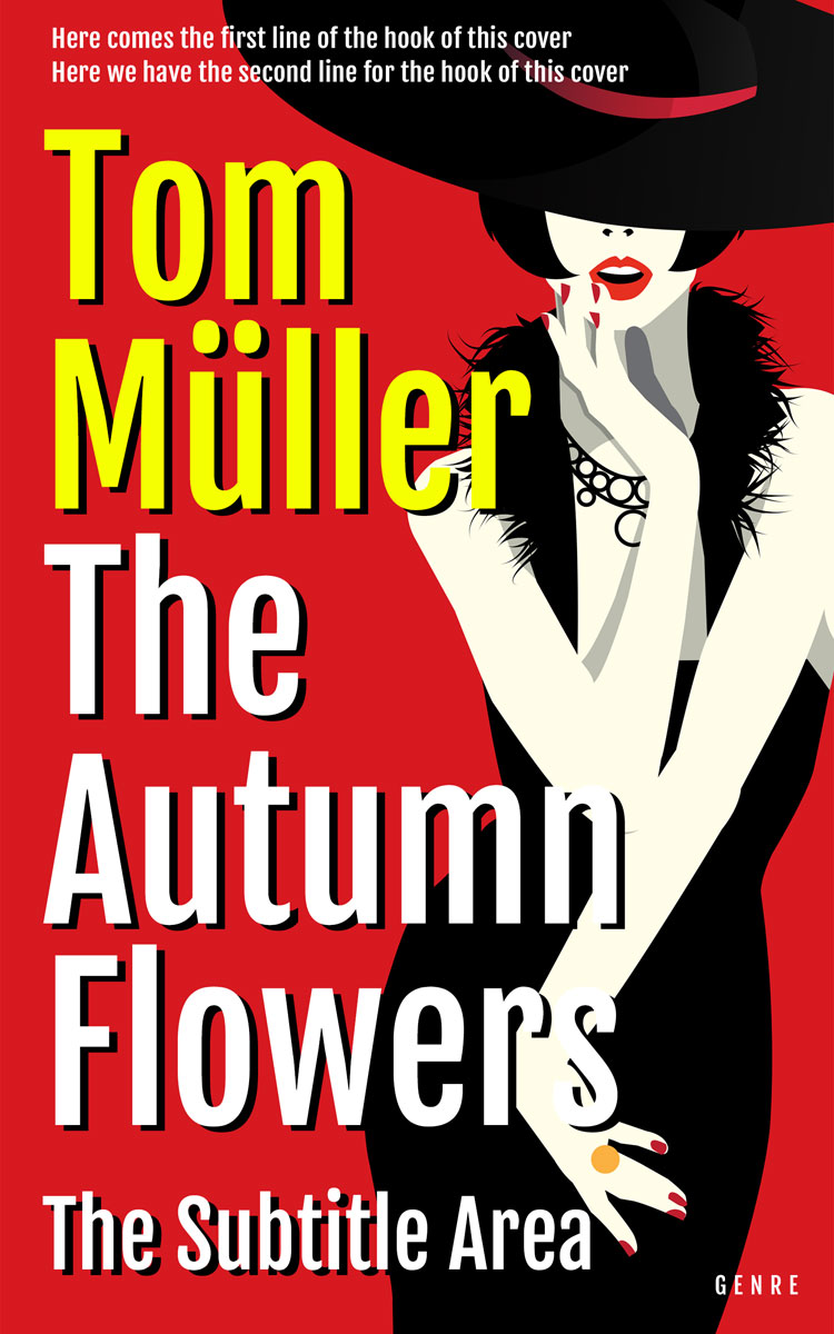 2D view of Premade Abstract Book Cover - Thunderbird