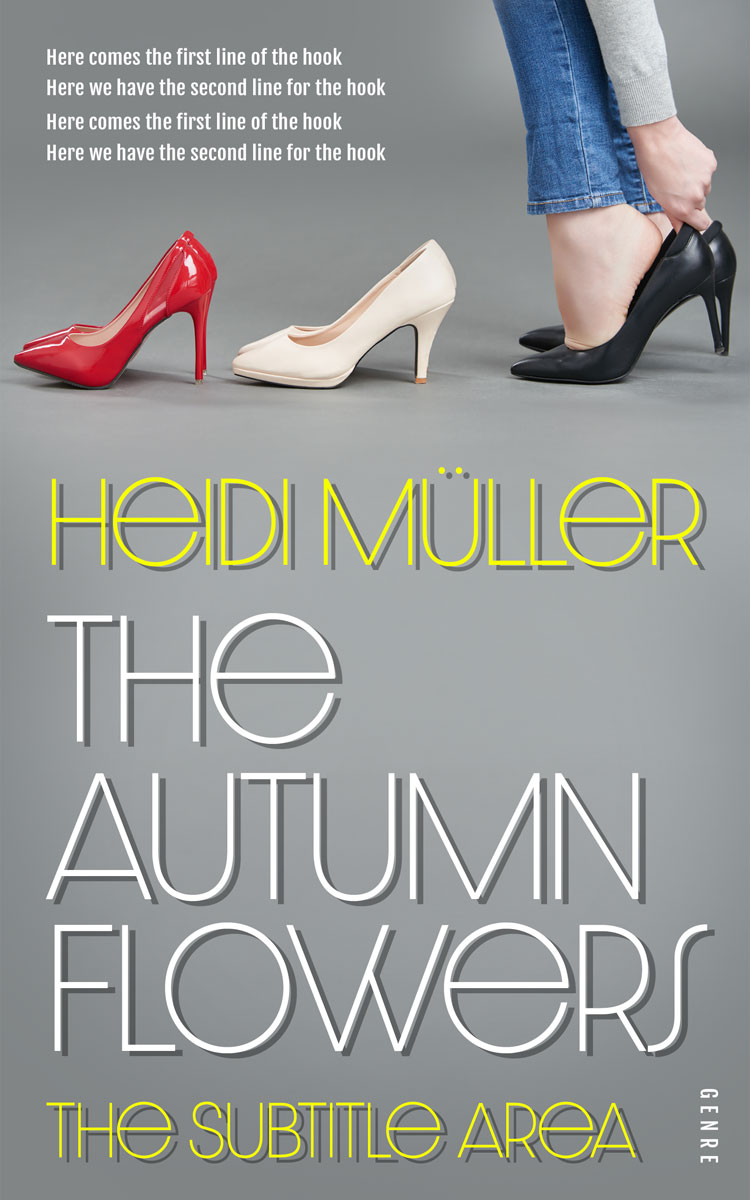 2D view of Premade Chick Lit Book Cover - Oslo Gray