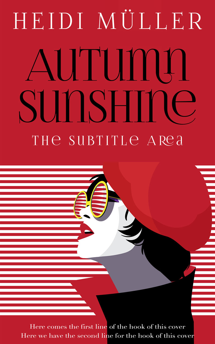 2D view of Premade Chick Lit Book Cover - Cardinal