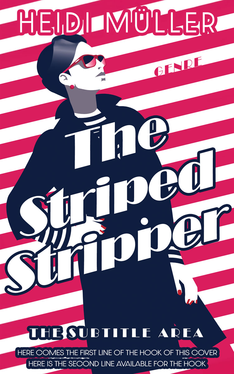 2D view of Premade Chick Lit Book Cover - Bunting