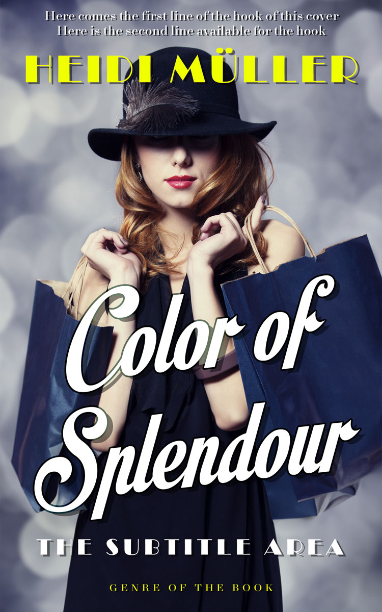 2D view of Premade Chick Lit Book Cover - Ebony Clay