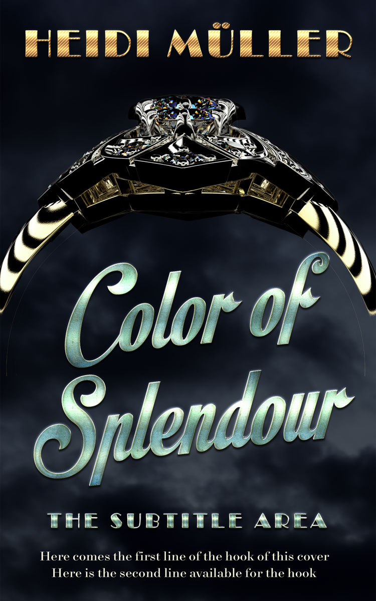 2D view of Premade Royal Romance Book Cover - Bunker