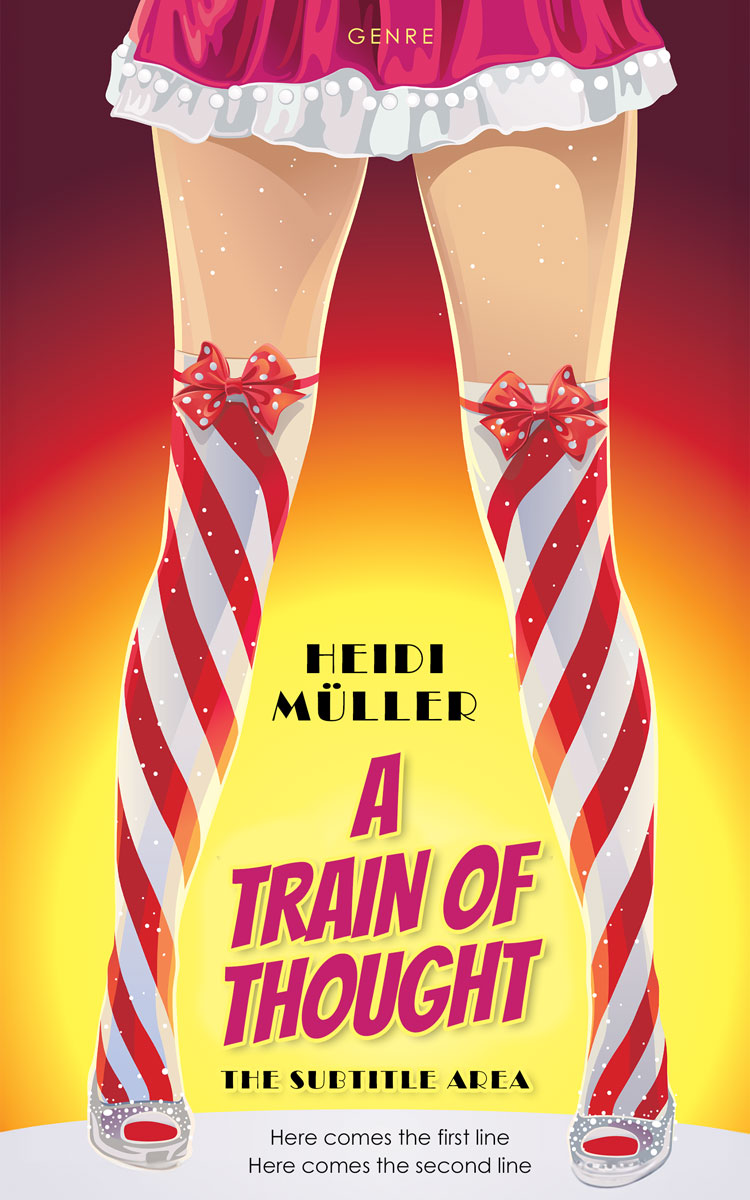 2D view of Premade Chick Lit Book Cover - Cream Can