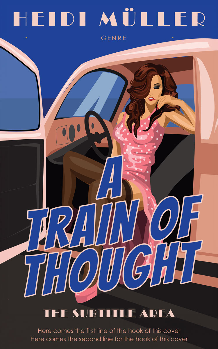 2D view of Premade Chick Lit Book Cover - Thunder