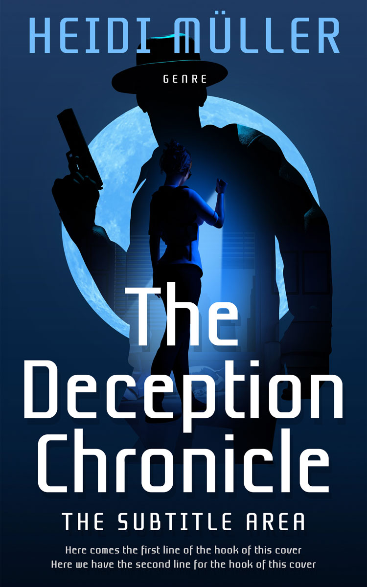 2D view of Premade Mystery & Thriller & Suspense Book Cover - Blue Zodiac