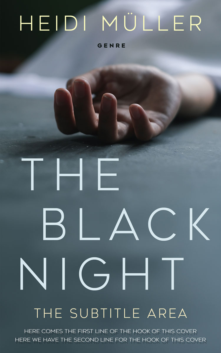 2D view of Premade Mystery & Thriller & Suspense Book Cover - Shuttle Gray