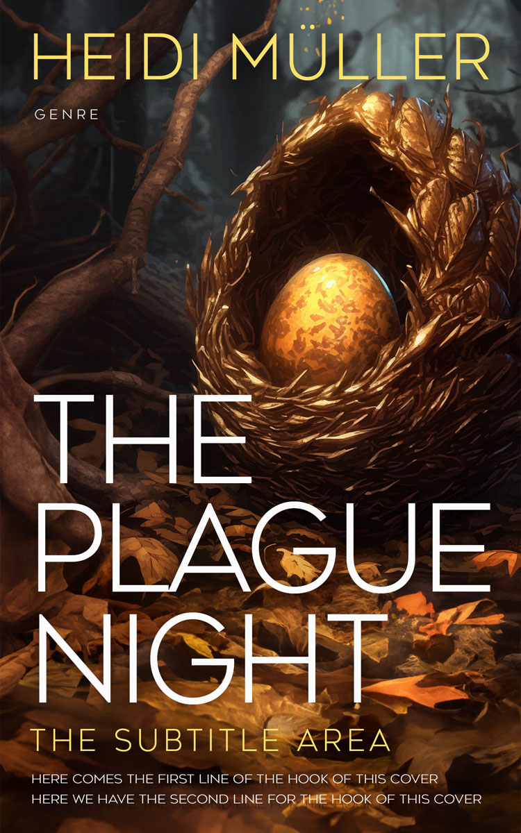 2D view of Premade Fantasy Book Cover - Eclipse