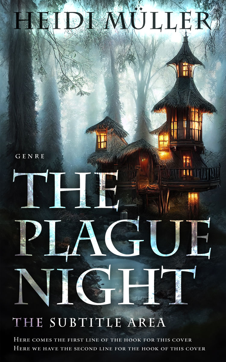 2D view of Premade Fantasy Book Cover - Conch