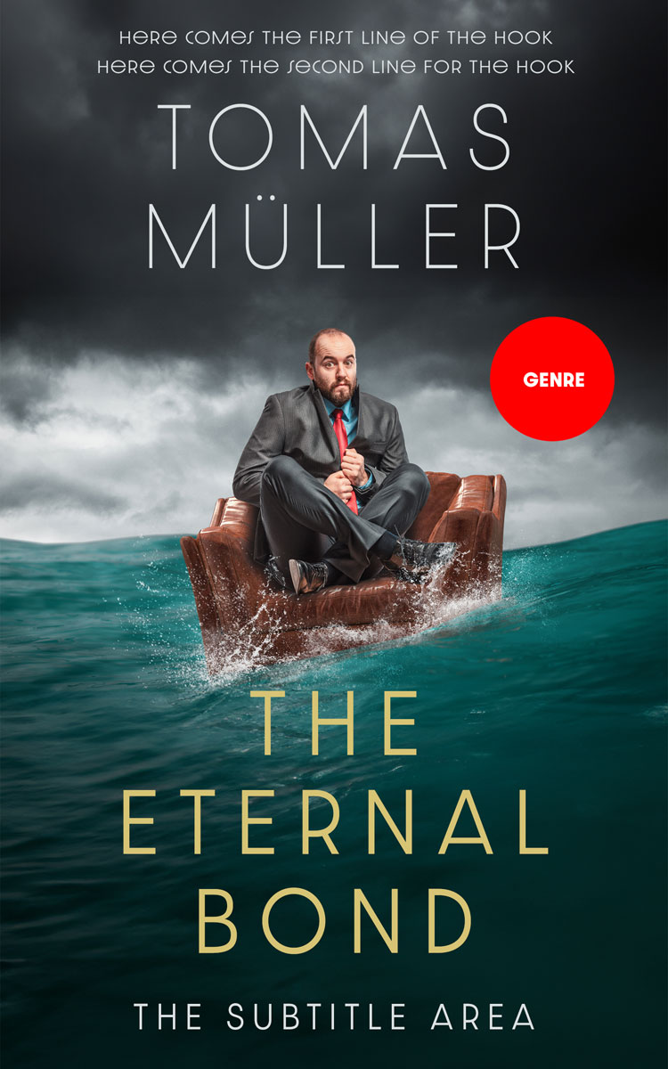 2D view of Premade Business Book Cover - Timber Green