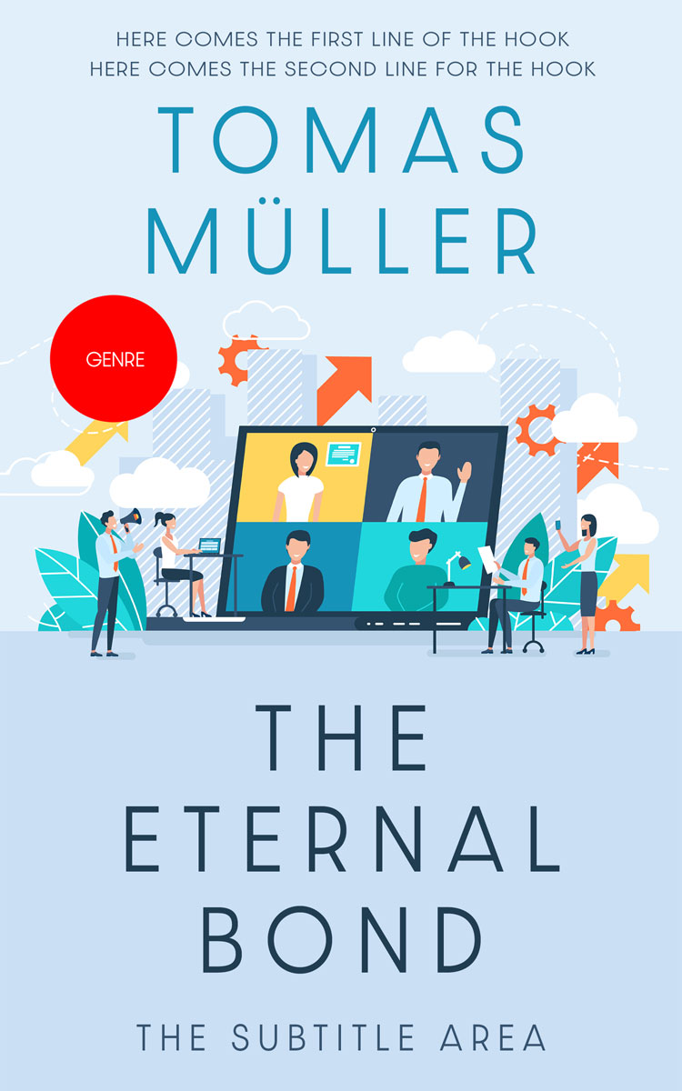 2D view of Premade Business Book Cover - Link Water