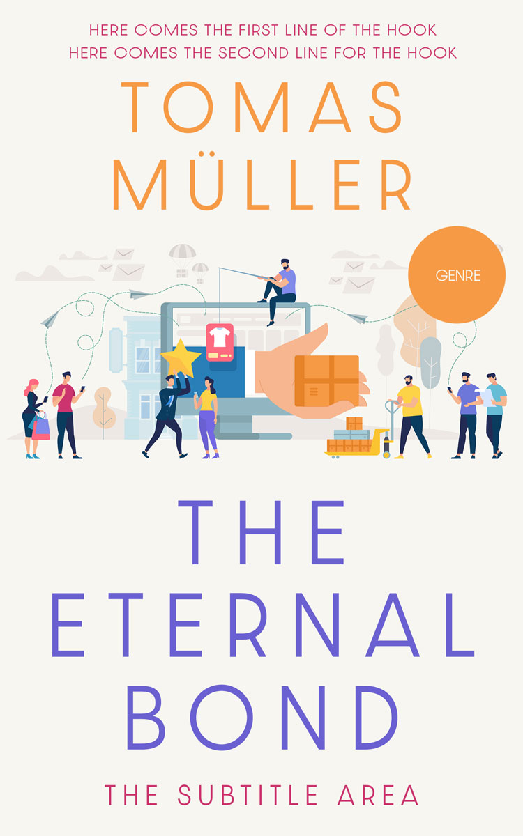 2D view of Premade Business Book Cover - Ebb