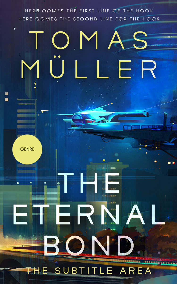 2D view of Premade Science Fiction Book Cover - Cloud Burst