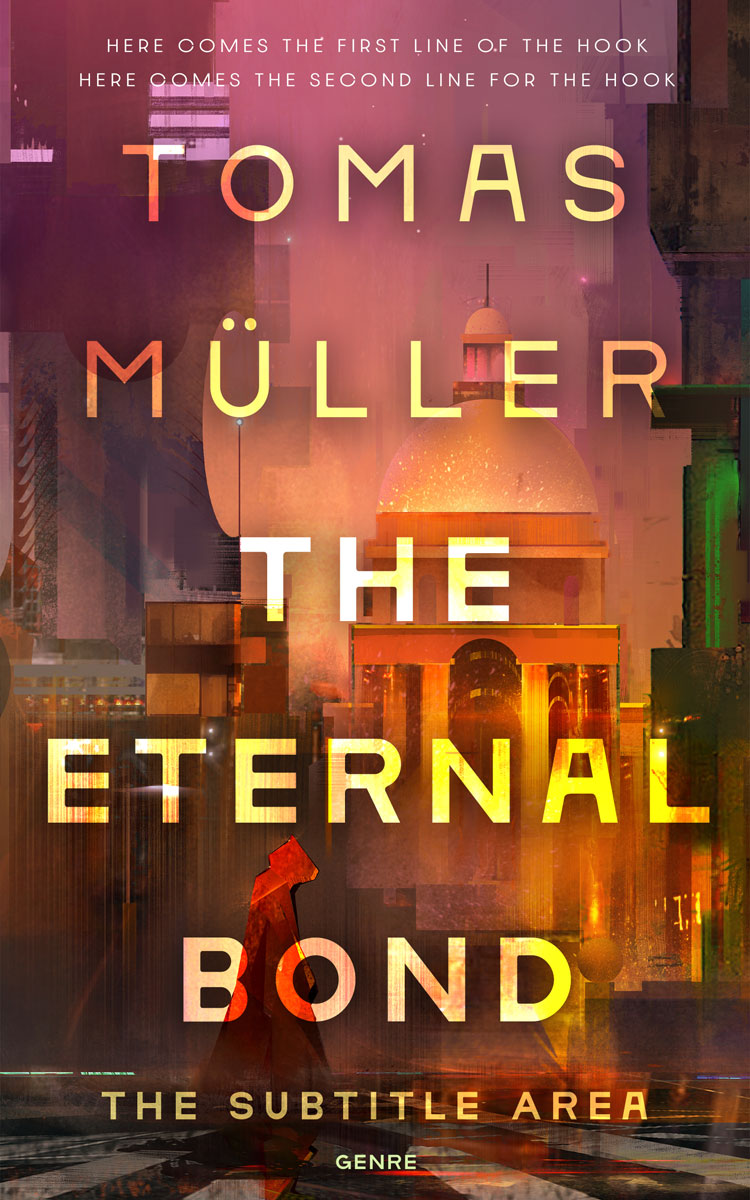 2D view of Premade Science Fiction Book Cover - Spice