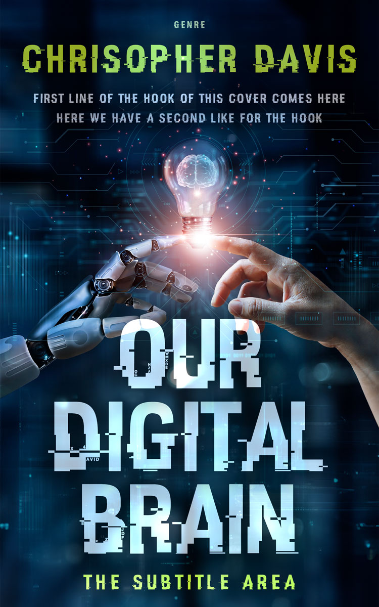 2D view of Premade Science Fiction Book Cover - Opal