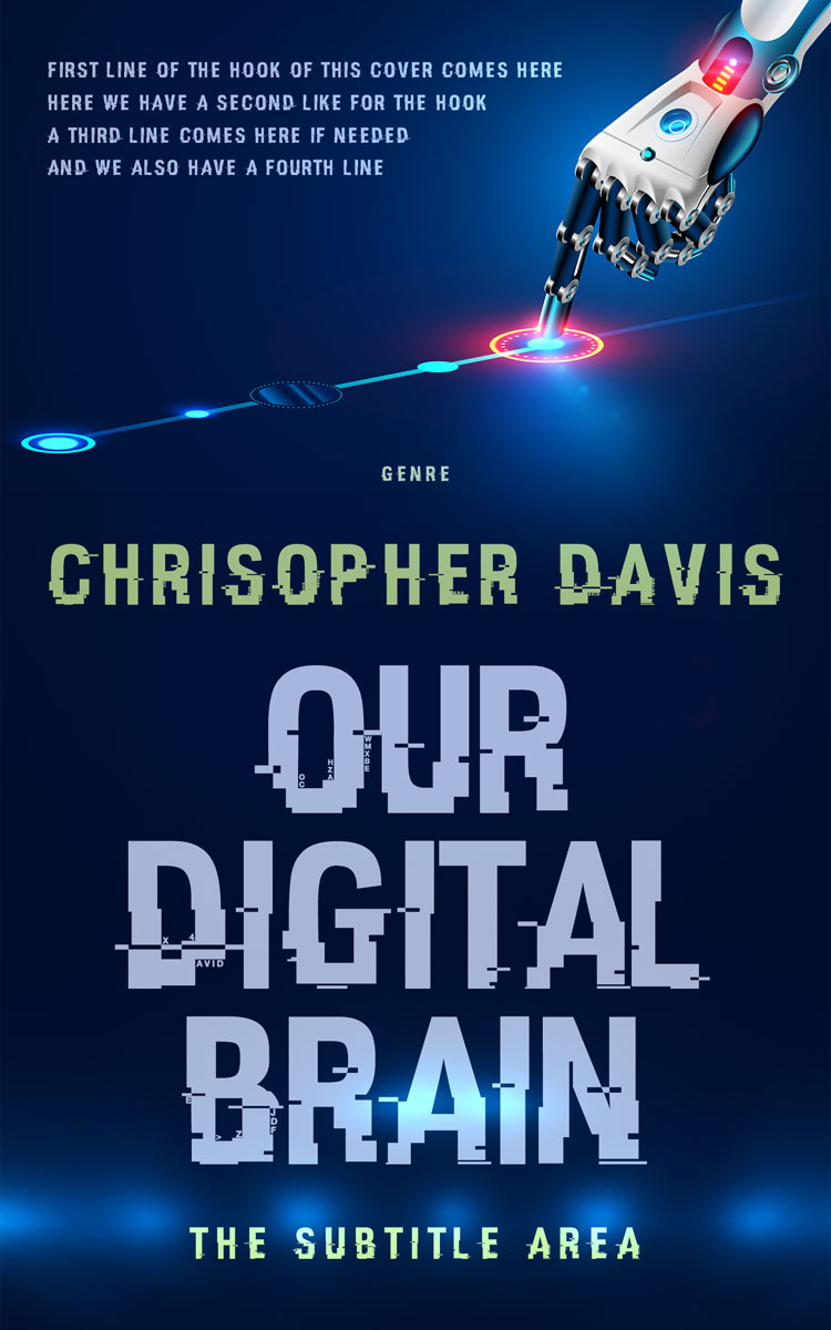 2D view of Premade Science Fiction Book Cover - Deep Cove